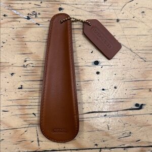 Coach Tan Leather Shoe Accessory